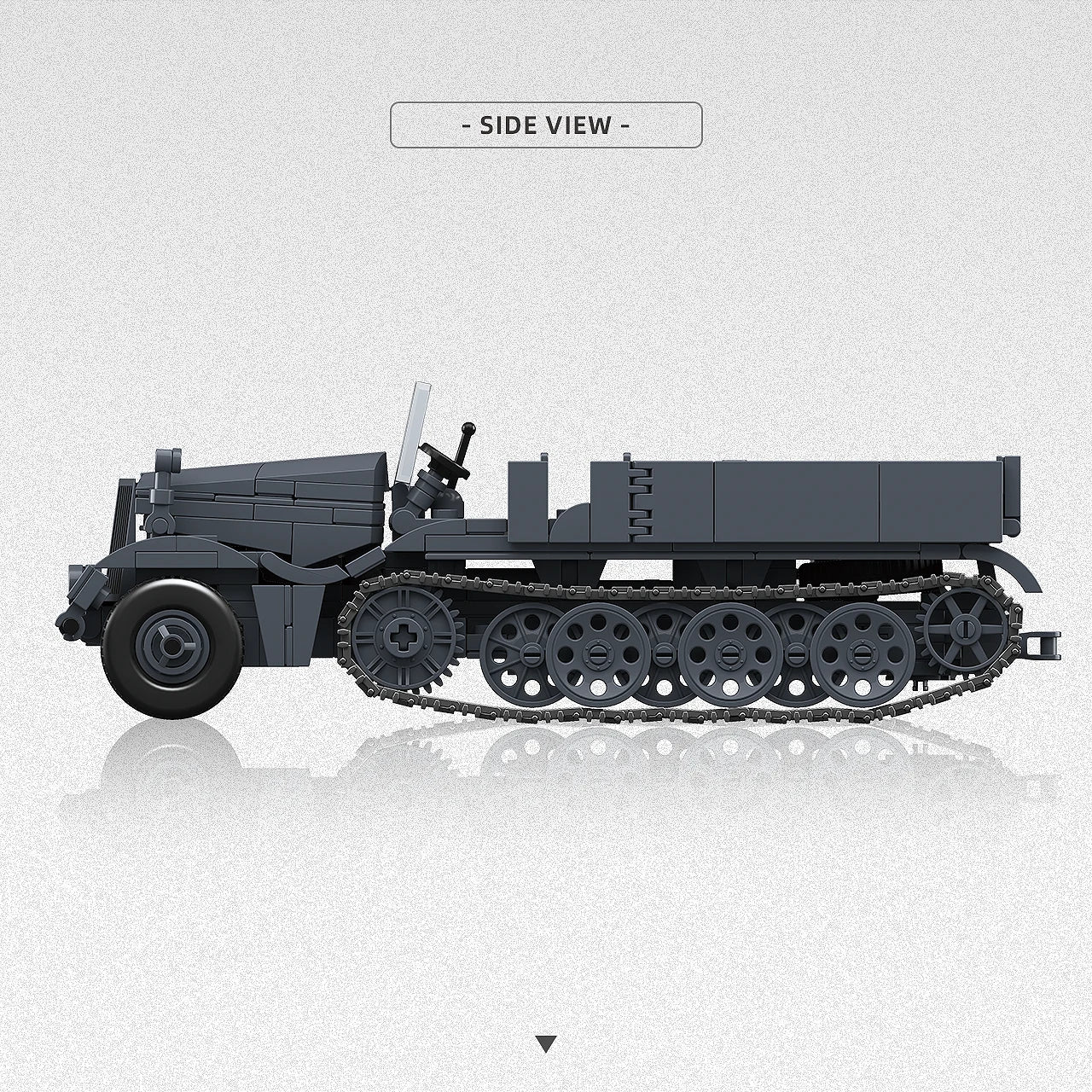 WWII SD KFZ 9 Famo Half-Track Military Building Blocks Set
