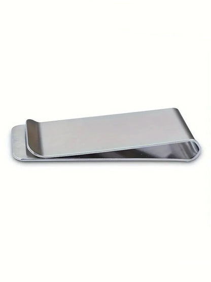 Stainless Steel Money Clip for Men – Ultra-Thin Minimalist Cash Clip