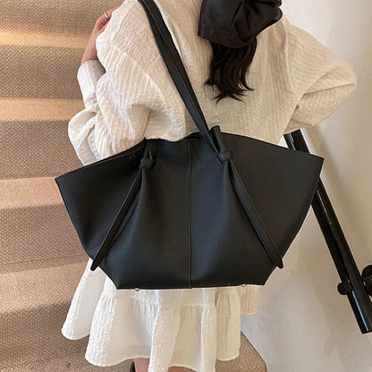 Large PU Leather Tote Bag for Women – Hobo Shoulder Bag with Pouch
