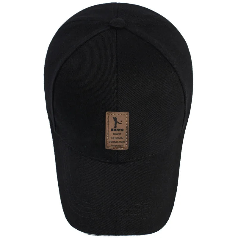 Structured Cotton Baseball Cap – Unisex Adjustable Snapback Sun Hat