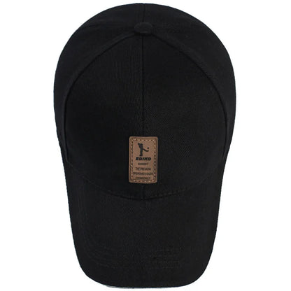 Structured Cotton Baseball Cap – Unisex Adjustable Snapback Sun Hat
