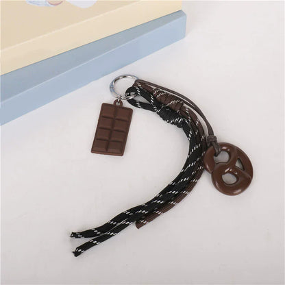 Cute Animal Leather Keychain Charm – Cat & Dog Pendant