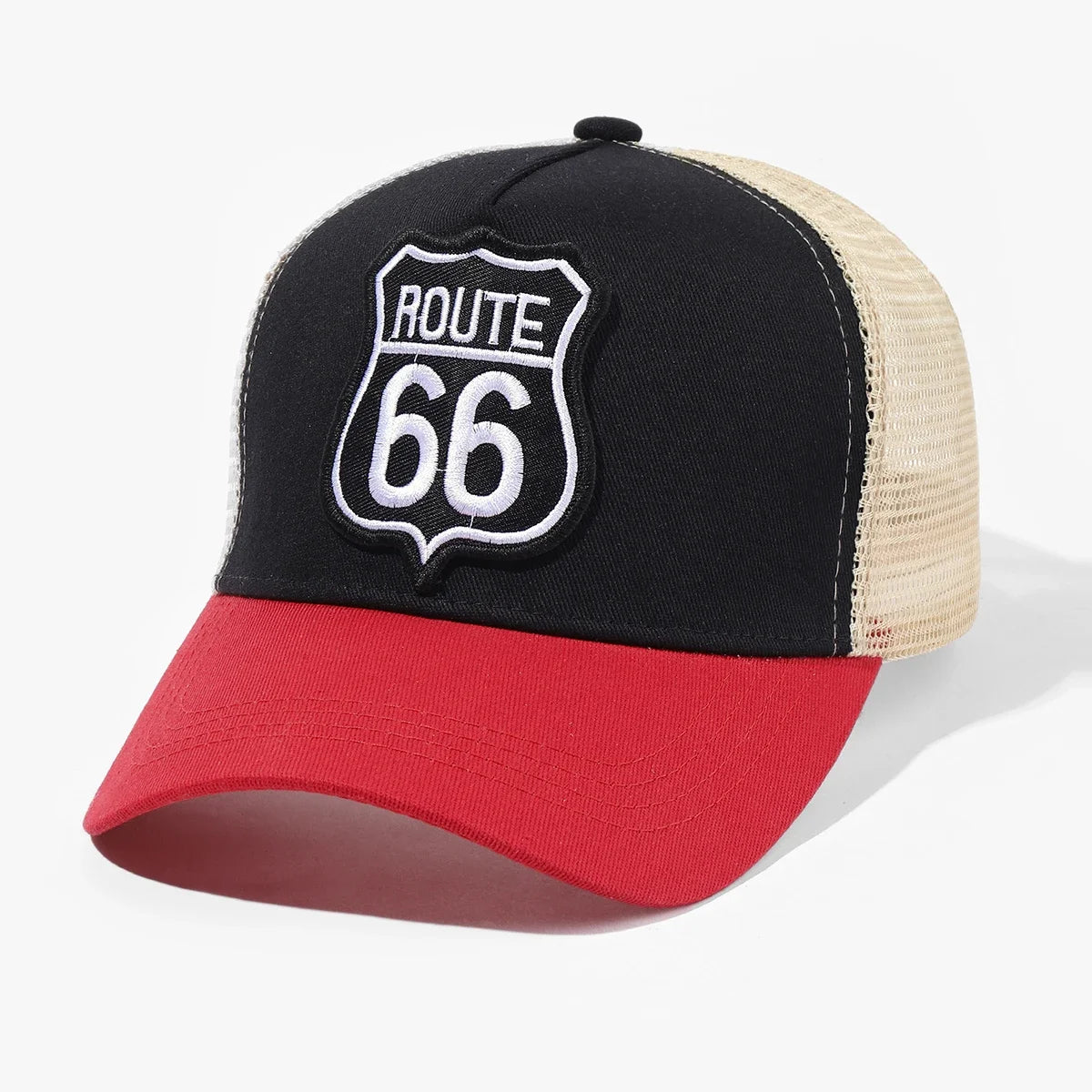 Route 66 Mesh Trucker Cap – Breathable Adjustable Baseball Hat