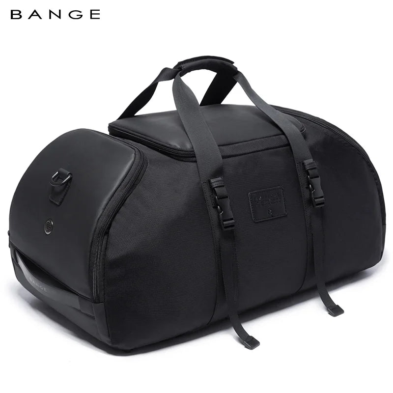 Bange Gym Duffel Bag with Shoe Compartment – 40L Foldable