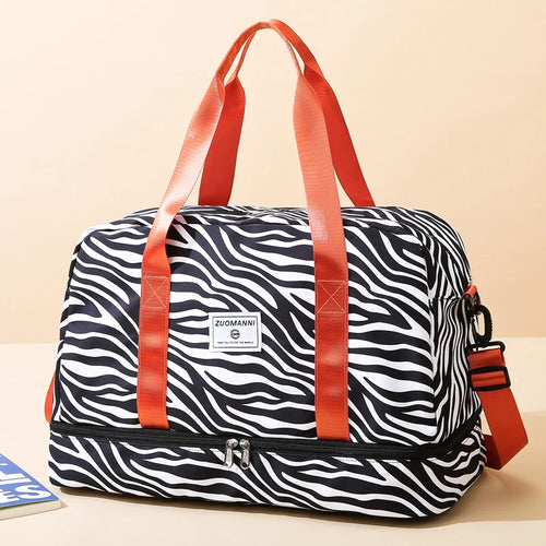 Animal Print Duffle Bag – Large Capacity Gym & Travel Weekender