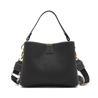 Genuine Leather Bucket Bag – Luxury Crossbody & Top Handle Bag