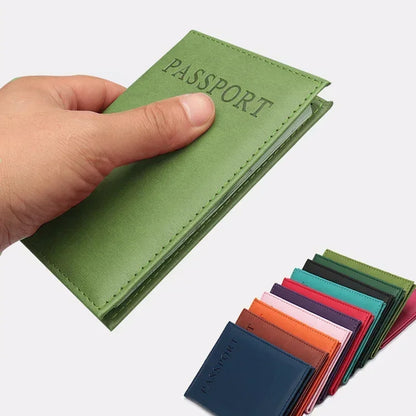 PU Leather Passport Holder – Travel Card Case Wallet