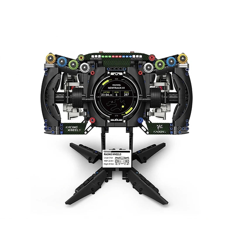 Racing Steering Wheel MOC Building Blocks – F1 Supercar Simulation Bricks