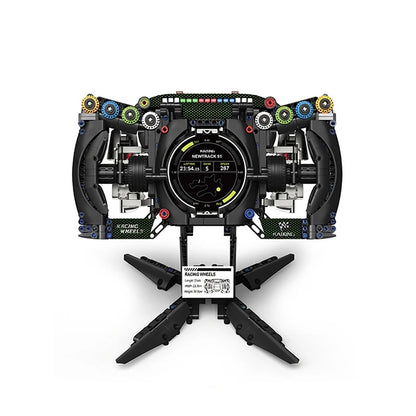 Racing Steering Wheel MOC Building Blocks – F1 Supercar Simulation Bricks