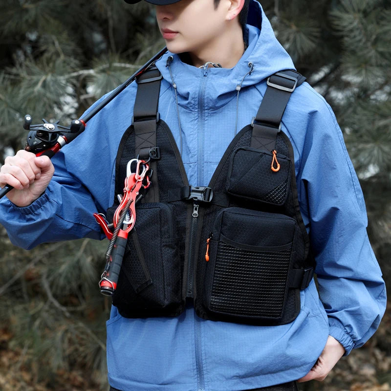 Fly Fishing Vest – Tactical Mesh Chest Rig for Men & Women