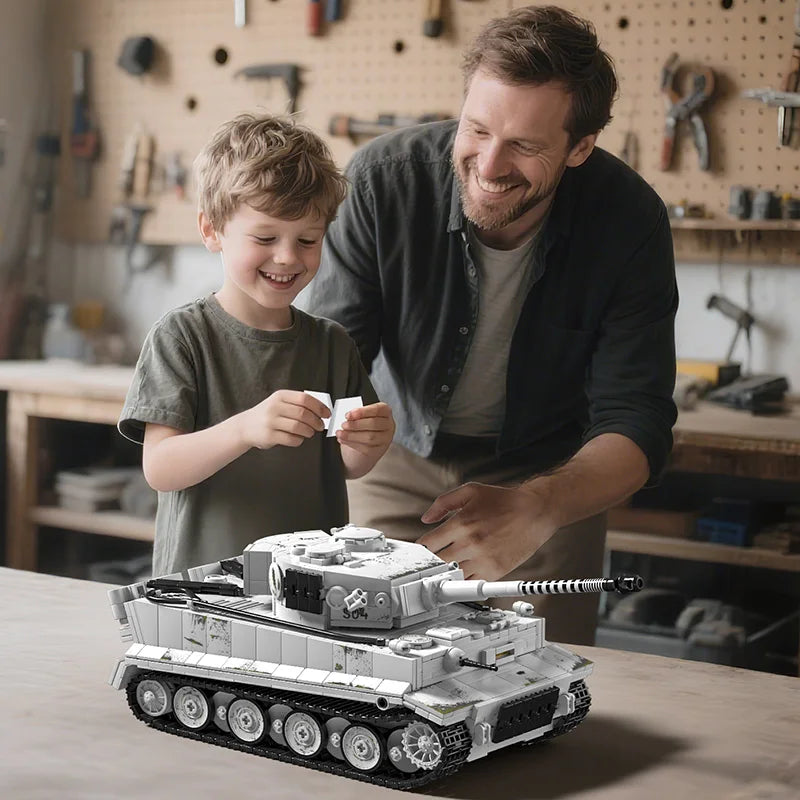 Tiger Tank MOC Building Blocks Set 1:28 Scale