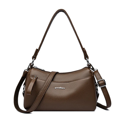 Women's Soft PU Leather Shoulder Crossbody Bag – Designer Handbag