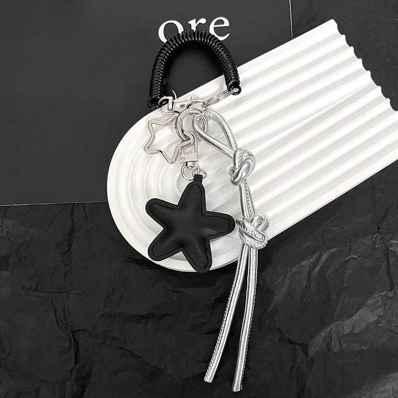 PU Leather Star Keychain Bag Charm & Bag Pendant