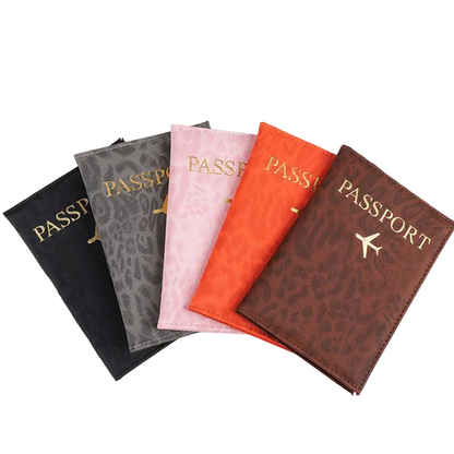 Passport Holder Cover PU Leather Travel Wallet for Men & Women