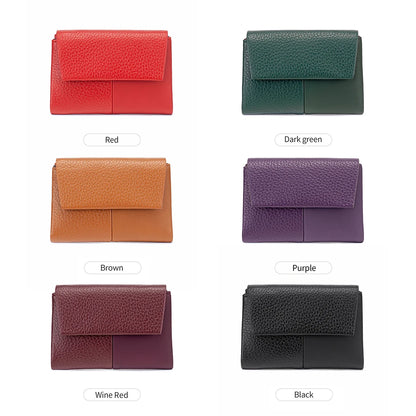 RFID Women's Tri-Fold Wallet Large Capacity Multi-Card Clutch