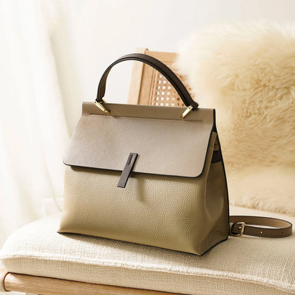 Spring Summer Lady S Bag Cow Leather Retro Female Shoulder Large Capacity Flap Purse Luxury Office