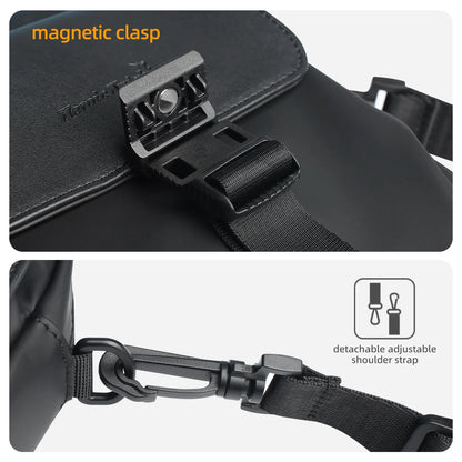 Mini Crossbody Shoulder Bag for Men – Water-Resistant Travel Passport Pouch