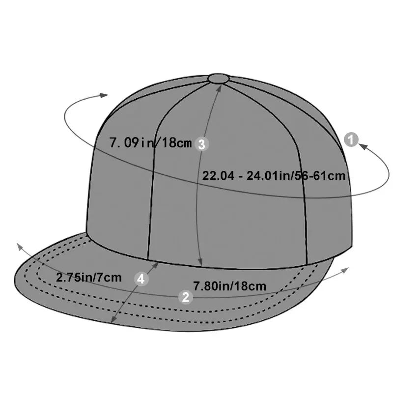NY Embroidery Snapback Baseball Cap – Unisex Flat Brim Hat