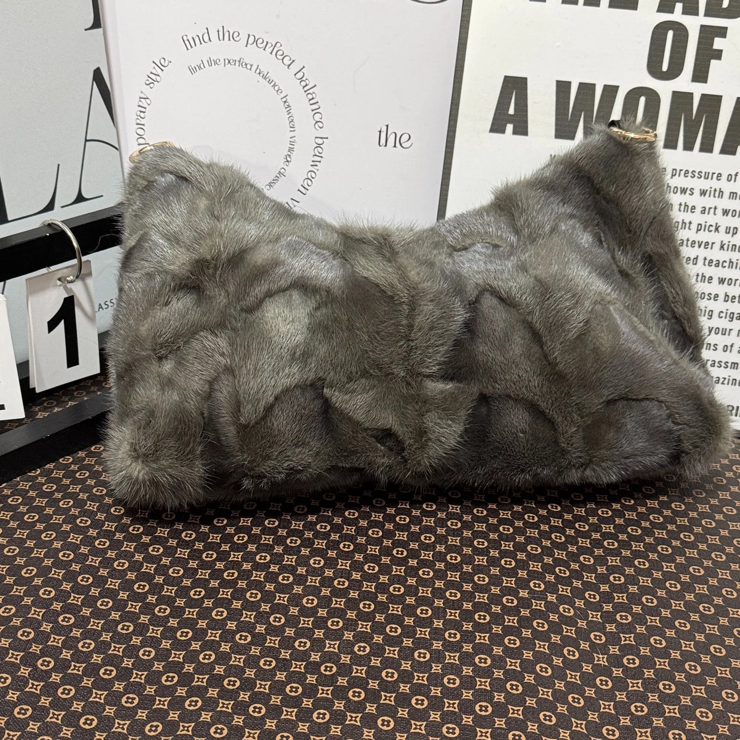 Faux Fur Shoulder Bag – Luxury Women's Crossbody Handbag