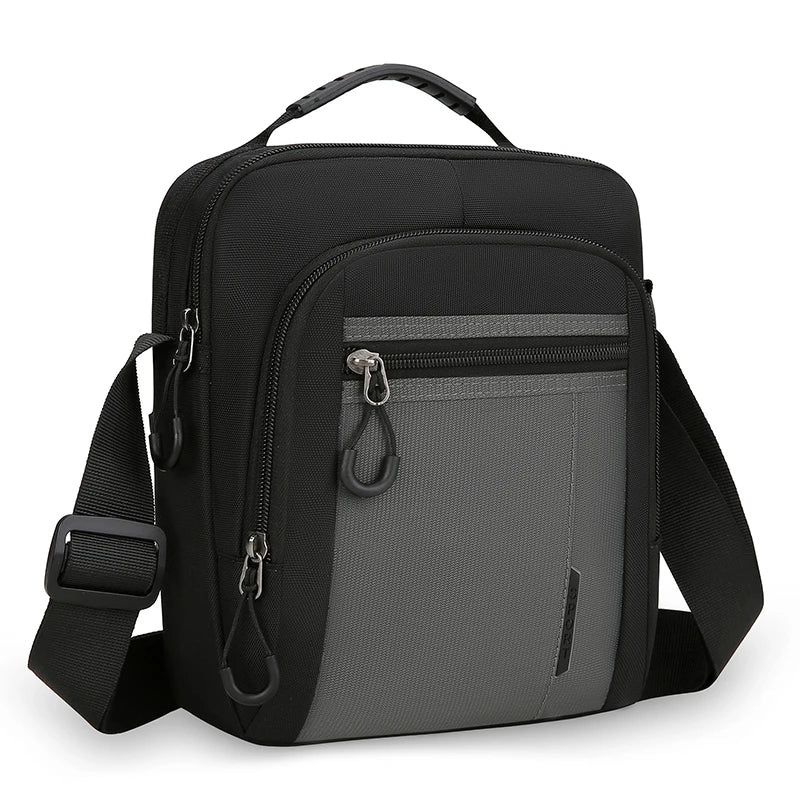 Men's Waterproof Shoulder Bag – Multi-Pocket Outdoor Crossbody