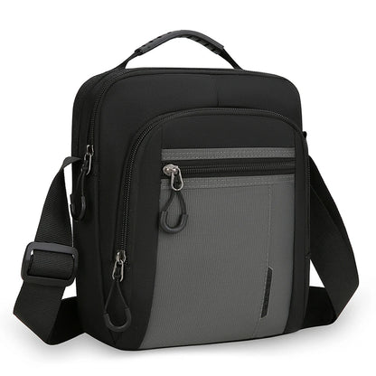 Men's Waterproof Shoulder Bag – Multi-Pocket Outdoor Crossbody