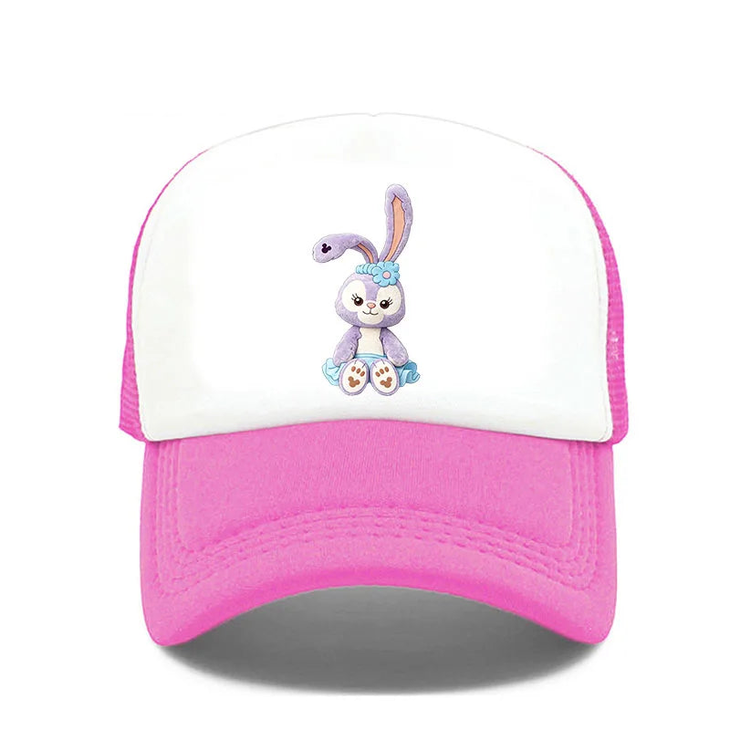 Cartoon Print Snapback Baseball Cap – Unisex Mesh Hat