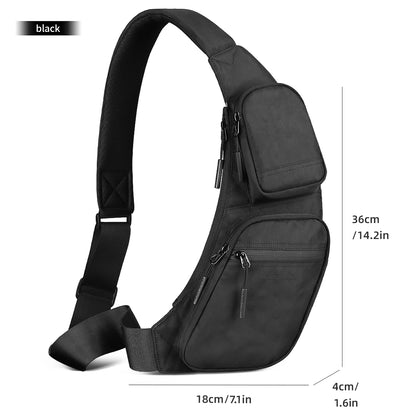 Waterproof Men's Sling Bag – X-Pac Crossbody Chest Pack with Phone Pouch