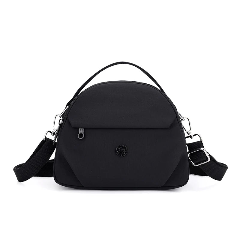 Women's Nylon Crossbody Tote Bag – Waterproof Travel Handbag