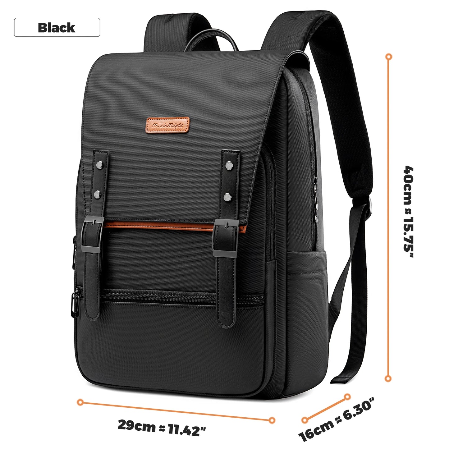 Vintage Laptop Backpack for Men – 15.6" Waterproof Travel Bag