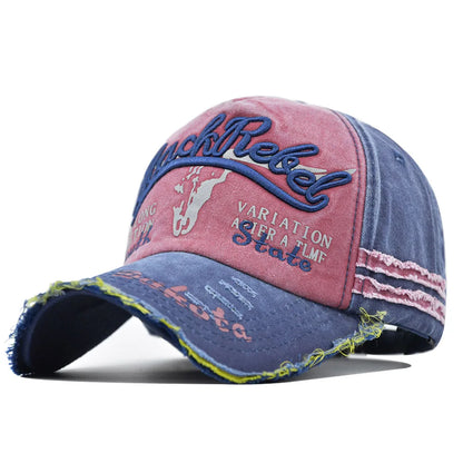 Snapback Baseball Cap – Vintage Distressed Hip Hop Hat Unisex