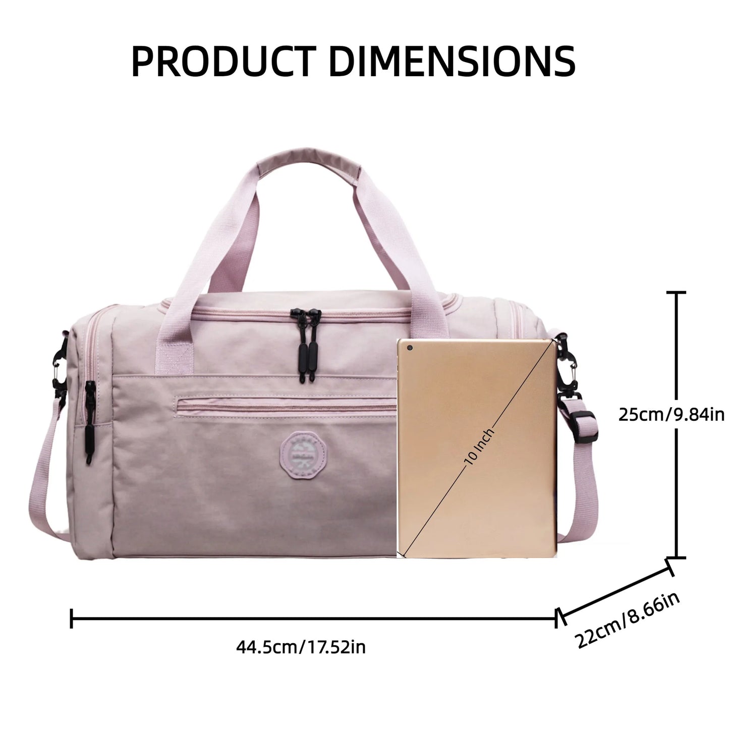 Weekender Overnight Bag with Shoe Compartment & Gym Tote