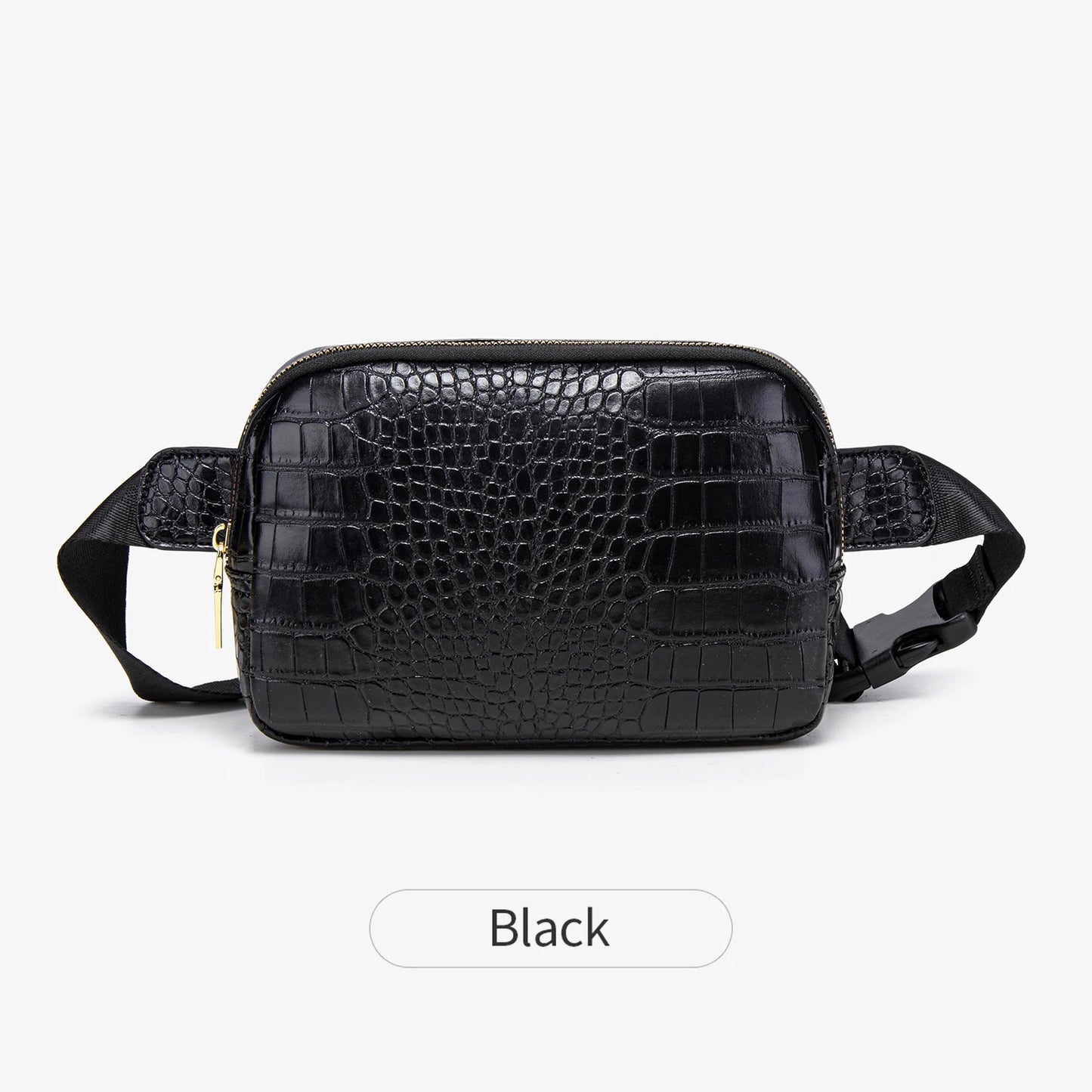 Crocodile Pattern Women's Chest Bag – PU Leather Crossbody