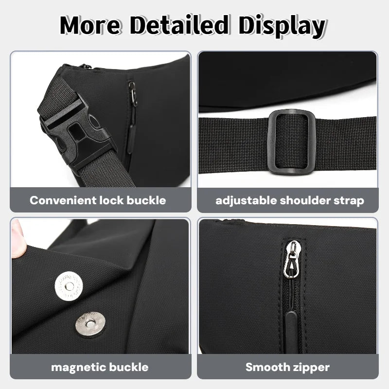 Men's Crossbody Sling Bag Multifunctional Shoulder Bag