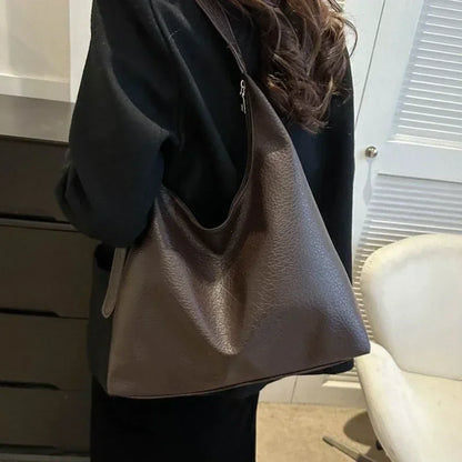 Women's Large Leather Tote Bag – Shoulder & Messenger Handbag