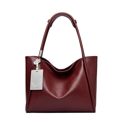 Large Leather Tote Bag for Women – Designer Shoulder Handbag