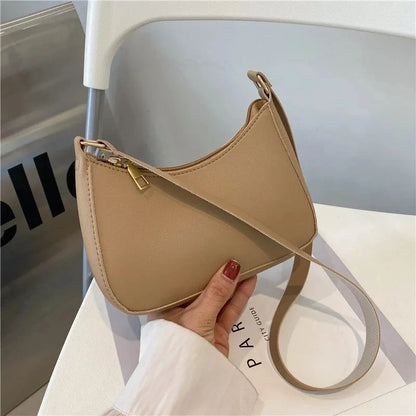 PU Leather Underarm Shoulder Bag for Women