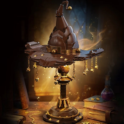 Magic Hat Lamp MOC Building Blocks Set – Fantasy Wizard Decor