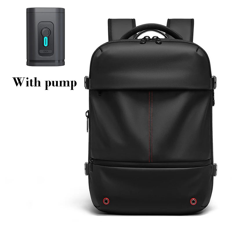 Vacuum Compression Travel Backpack 16" – Laptop & USB Charging