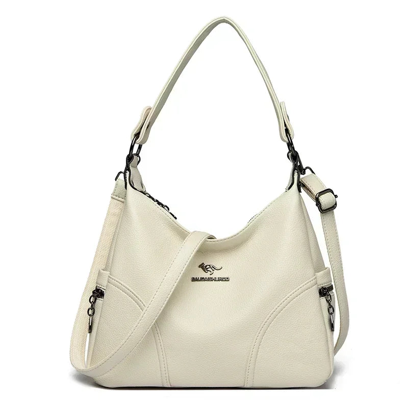 Leather Tote Bag for Women – Large Capacity Shoulder & Crossbody