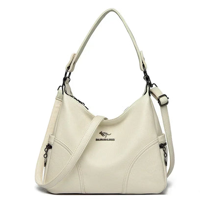 Leather Tote Bag for Women – Large Capacity Shoulder & Crossbody