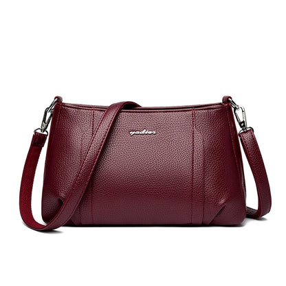 Women's Soft Leather Crossbody Bag – Elegant Shoulder Purse