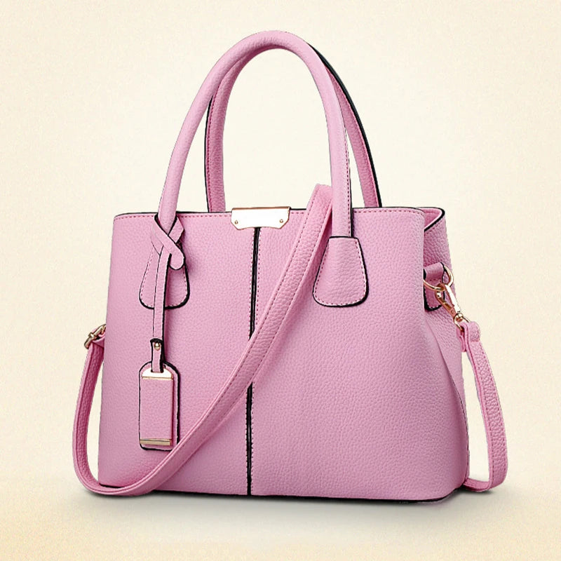 Large Women's Tote Bag – Structured Square Shoulder Handbag