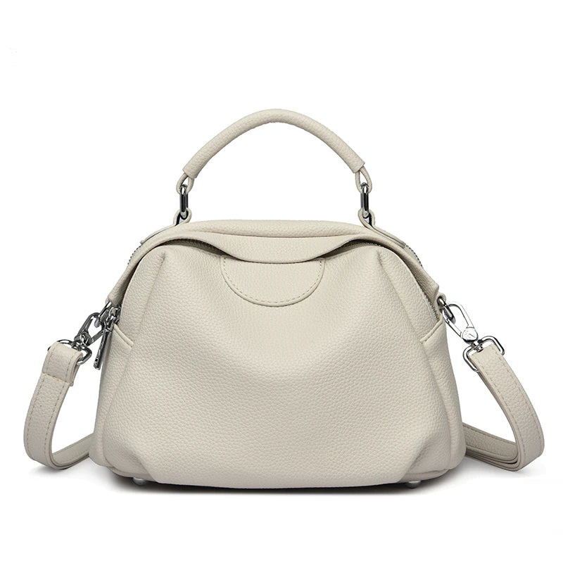 Soft PU Leather Tote Bag – Women's Large Capacity Shoulder Handbag