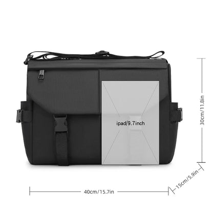 Men's Multi-Compartment Oxford Crossbody Shoulder Bag