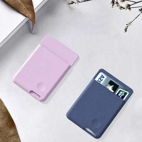 Silicone Phone Card Holder – Self-Adhesive Stick-On Wallet