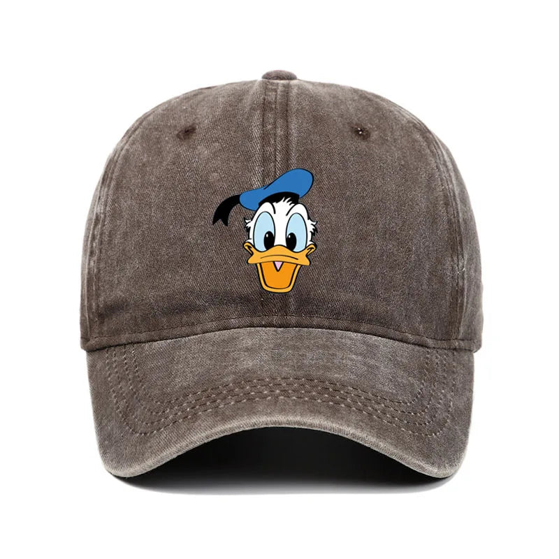 Cartoon Character Baseball Cap – Vintage Washed Unisex Hat