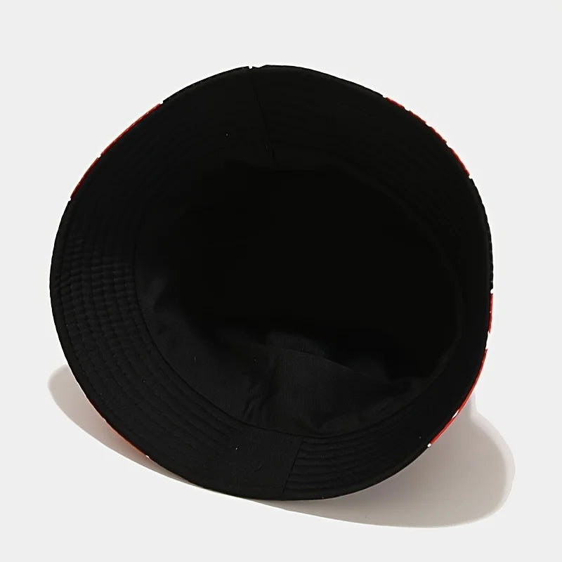 Japanese Anime Cartoon Red Cloud Mbroidery Bucket Hat Cotton Akatsuki Fisherman Outdoors Sunscreen