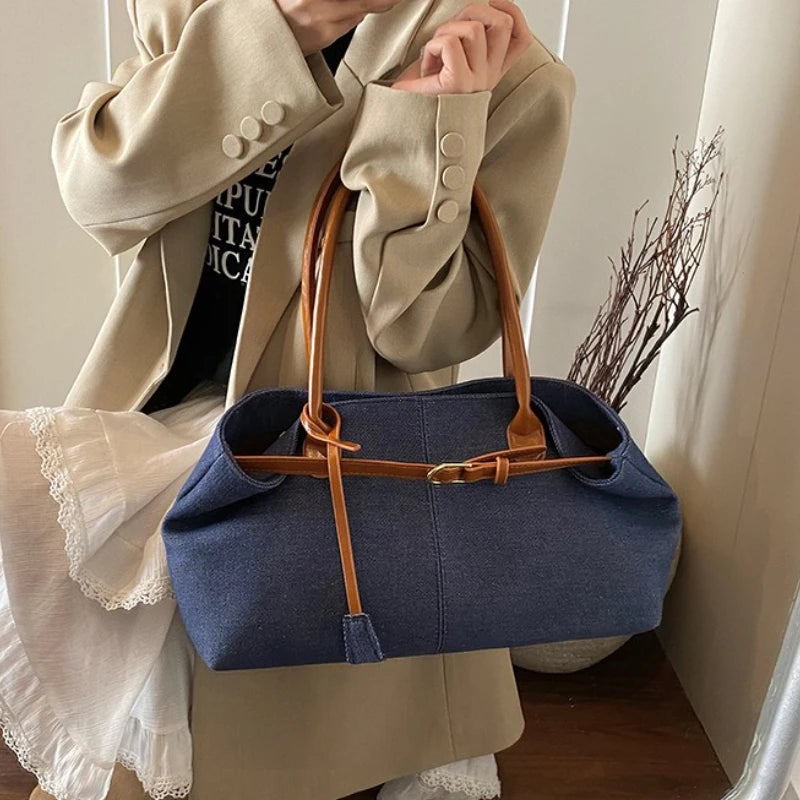 Large Capacity Shoulder Bag – Casual Tote Handbag for Women