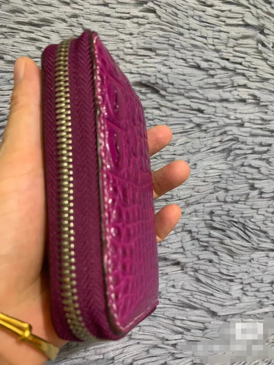 Genuine Crocodile Leather Card Wallet for Women