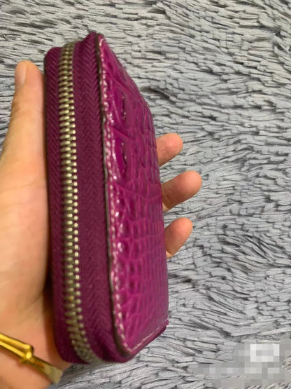 Genuine Crocodile Leather Card Wallet for Women